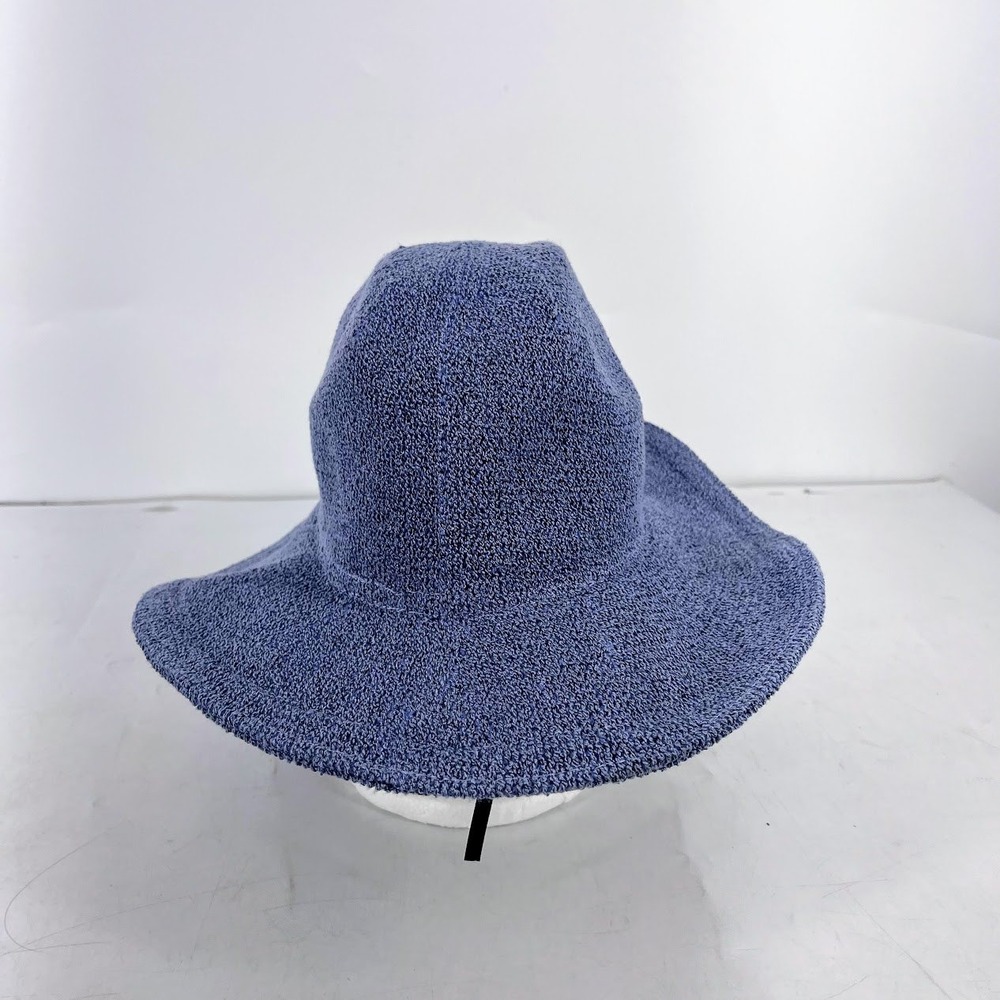 Treasure & Bond Blue Indigo Knit Wide Brim Sun Hat TB508765NS NWT